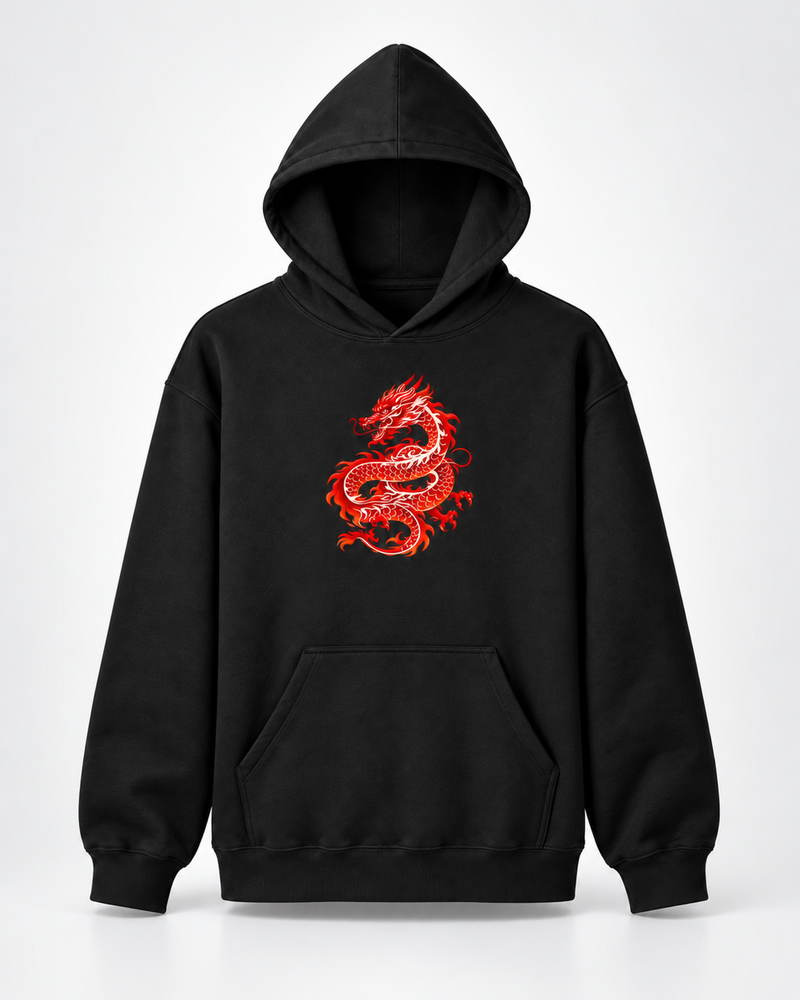 Black Born to Burn Pullover Hoddie