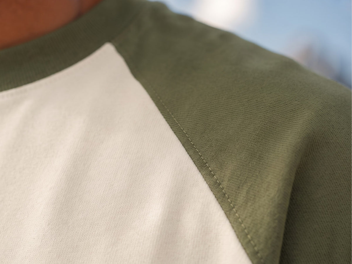 Plain-Unisex Oversized Raglan