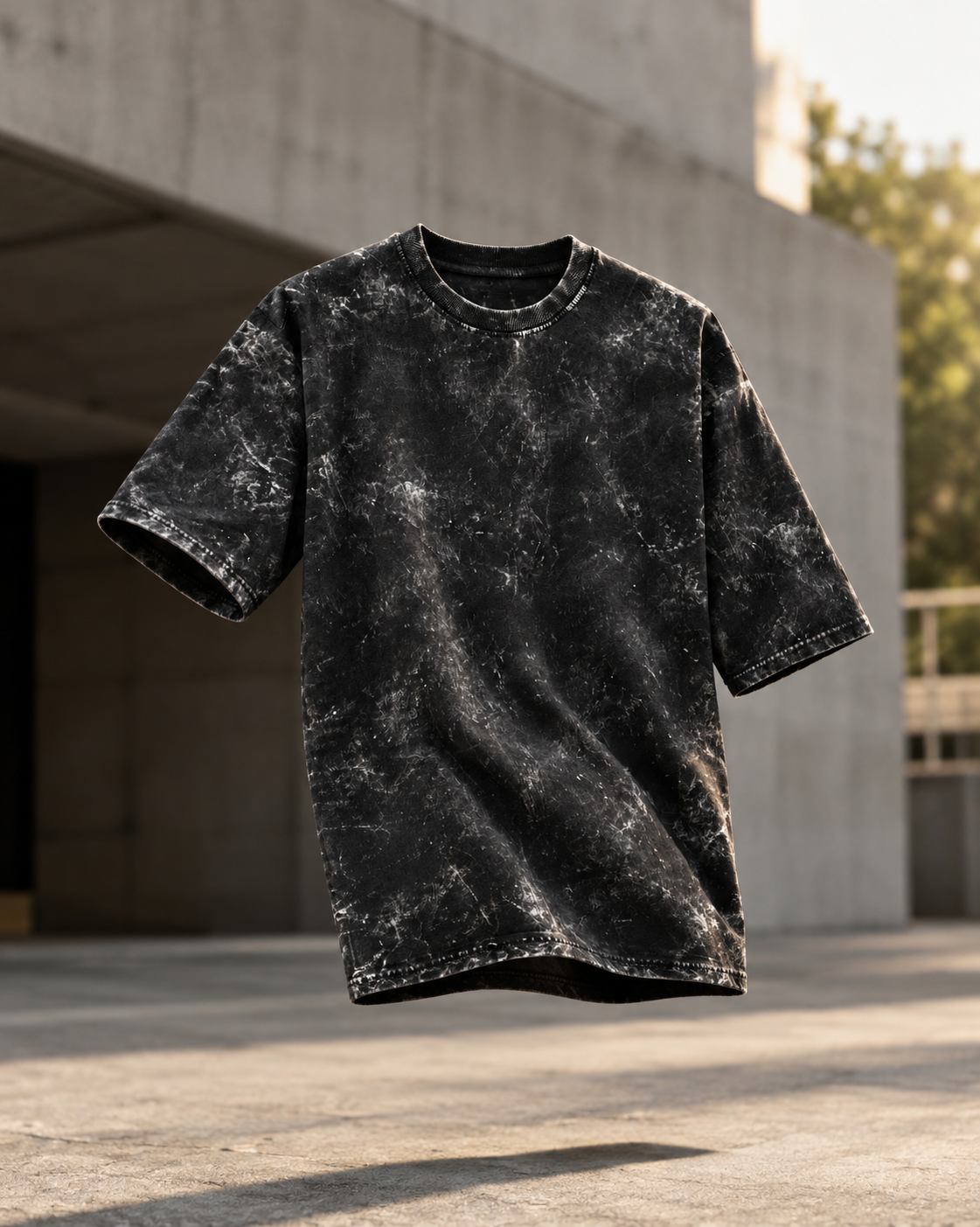 Unisex Acid Washed Oversized Tee