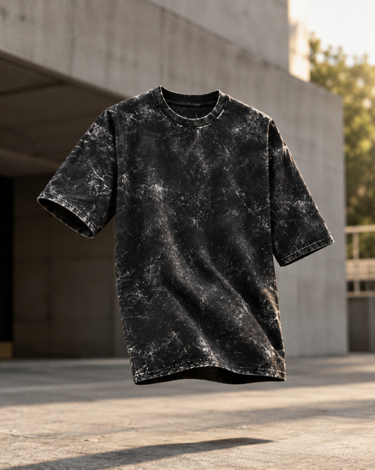 Unisex Acid Washed Oversized Tee
