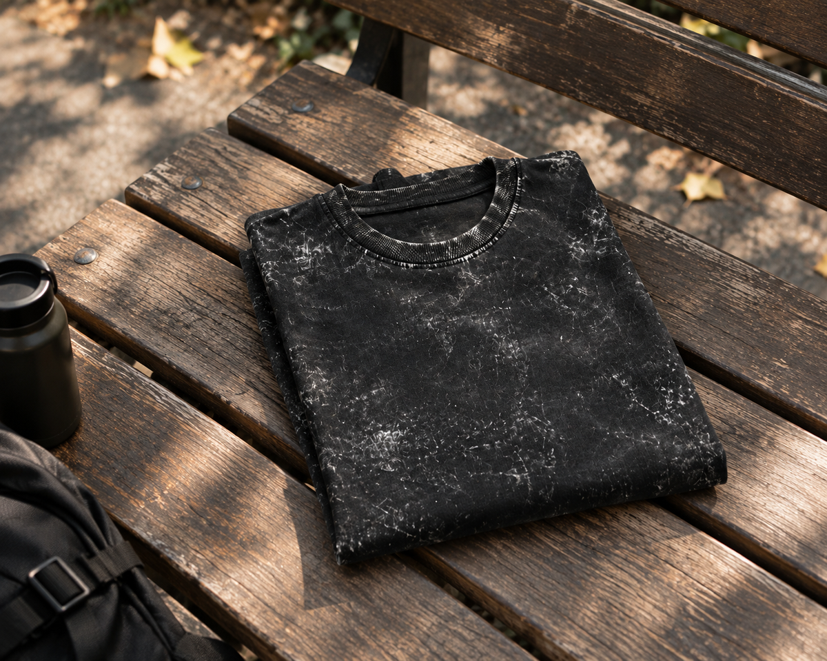 Unisex Acid Washed Oversized Tee