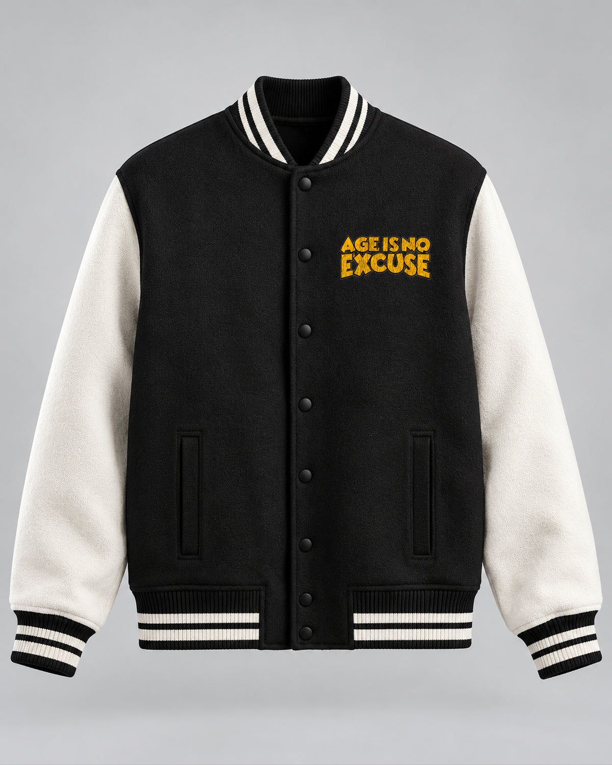 Black Age Is No Excuse Varsity Jacket